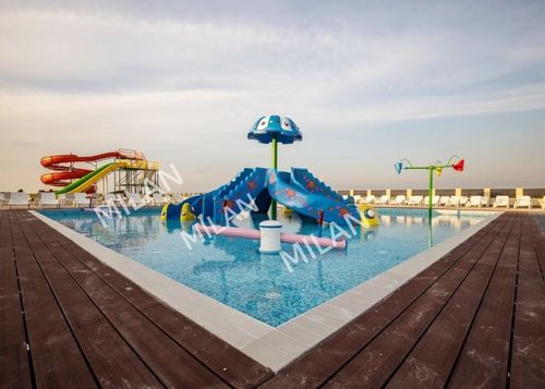 European Water Slide and Kids Play Park Installation finished