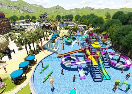 Prezzo buono Progettazione 2D/3D del parco acquatico completo con varie dimensioni del sito in linea