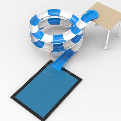 Ein guter Preis. Einziger Wasserpark Rutsche gekrümmte helle Oberfläche innovativ mit individueller Plattformhöhe Online