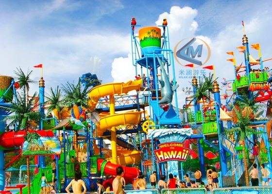 Bom preço Grande tamanho Parque Aquático Parque de diversões Estruturas de diversão aquática Dimensão 52x38m on-line