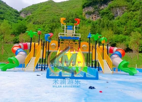 Bon prix Toboggan aquatique en plastique amusant pour enfants, pour centre de divertissement en ligne