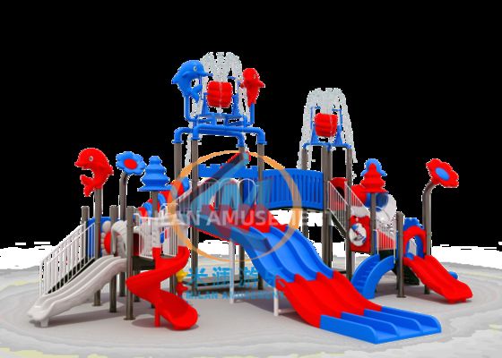 Prezzo buono Set da gioco in plastica per esterni, attrezzature per parchi giochi commerciali per esterni per uso residenziale in linea