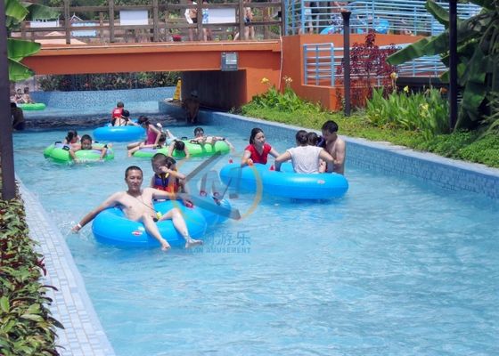 Prezzo buono 2-4m di larghezza Parco acquatico Lazy River 30kw pompa di spinta per uso interno esterno in linea