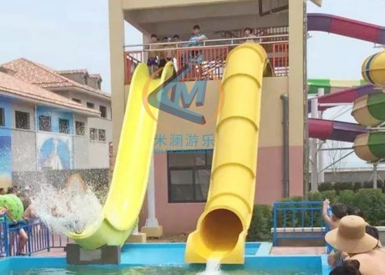 Bom preço Equipamentos de parque aquático em fibra de vidro, escorregador reto à prova de ferrugem para adultos e adolescentes on-line