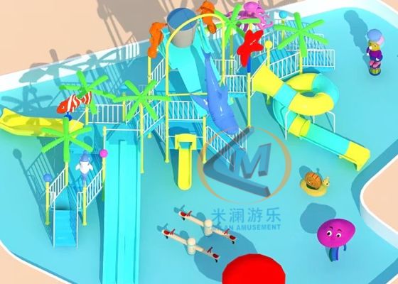 Prezzo buono Attrezzature per parco giochi esterno a tema oceano Anti-UV per il cortile in linea