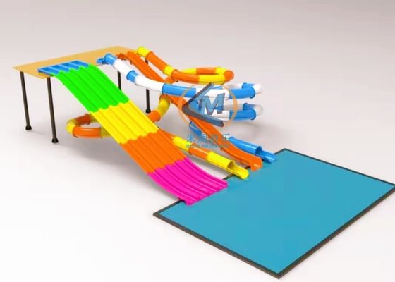 Bon prix Conception de toboggan aquatique pour parc aquatique extérieur, piscine 10x9m pour parc public commercial en ligne