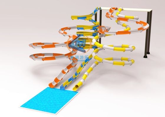 Ein guter Preis. Glatte Oberfläche Spiral-Wasserrutsche hohe Haltbarkeit für öffentliche Bereiche Online