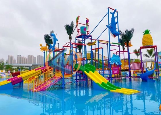Good price Ocean Theme Water Park Playground Commercial 26x20m Dimension For Outdoor Use online