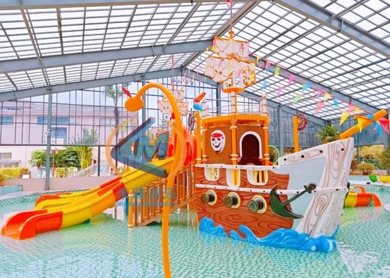 Ein guter Preis. Piraten-Schiff-Themen-Wasser-Vergnügungspark-Ausrüstung 23x18m Gewerblich Für Innen- und Außenbereich Online