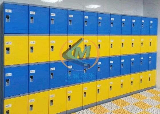 Prezzo buono Armadietto di stoccaggio in ABS resistente con logo personalizzato intelligente per parco acquatico in linea
