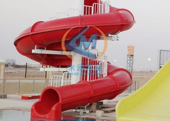 Καλή τιμή Τσουλήθρα νερού μονή σπειροειδής από υλικό fiberglass, πάχους 6-8mm, για πισίνα σε απευθείας σύνδεση