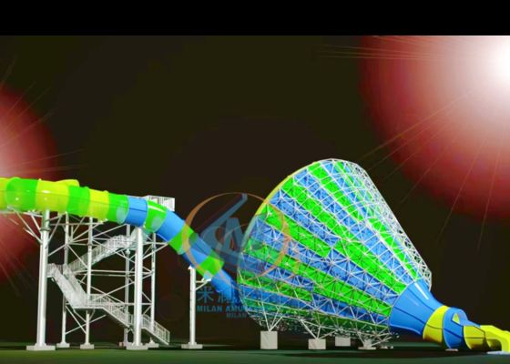 Good price Commercial Use Big Trumpet Water Slide Abundant Color For Adult Teenager online