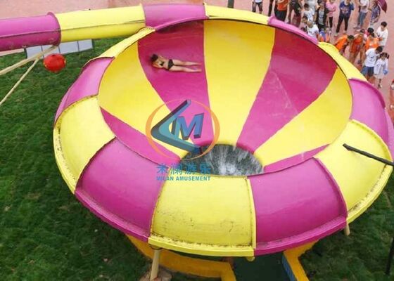 Good price 12.5M Height fiberglass water Bowl slide for Adults and teenagers online