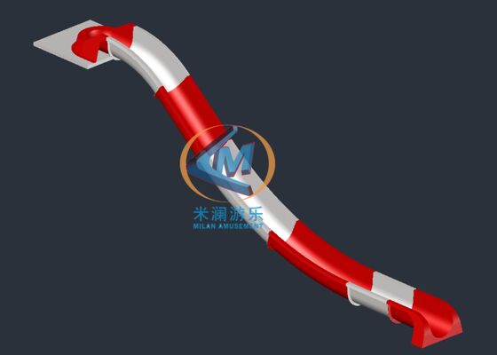 Harga bagus Aqua park Single Water Slide bahan serat kaca untuk kolam renang Indoor dan Outdoor on line