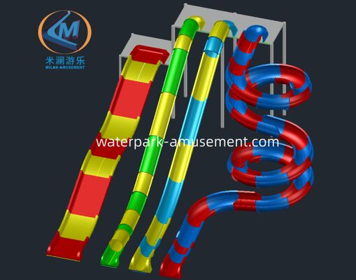 Giá tốt Thiết kế tùy chỉnh Slide hồ bơi bằng sợi thủy tinh cho sử dụng trong nhà ngoài trời với tuổi thọ 12 năm trực tuyến