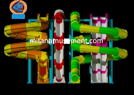 Harga bagus Perosotan Kolam Renang Fiberglass FRP Ketinggian Kustom untuk Penggunaan Akuatik Dalam dan Luar Ruangan on line