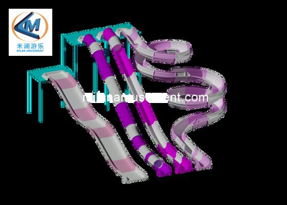 Bom preço Slide de parque aquático resistente a UV de altura personalizada com suporte de aço galvanizado a quente para uso interno e externo on-line