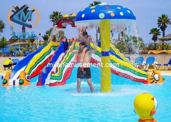 Giá tốt Dễ dàng cài đặt 4m cao hình Bạch tuộc nước Splash Pad cho trẻ em chơi bể bơi trực tuyến