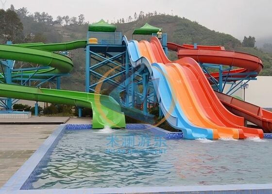 Bom preço Escorregador de Piscina Grande de Fibra de Vidro Comercial on-line