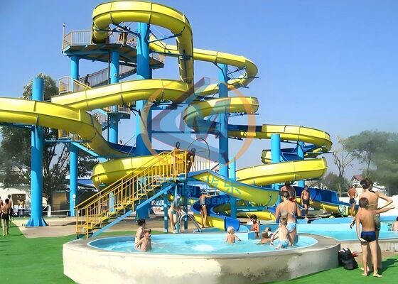 Durable And Thrilling Spiral Water Slide Designed for Commercial