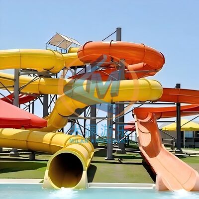 İyi bir fiyat. Yüzme Havuzu İçin Dış Mekan Spiral Fiberglas Su Kaydırağı çevrimiçi