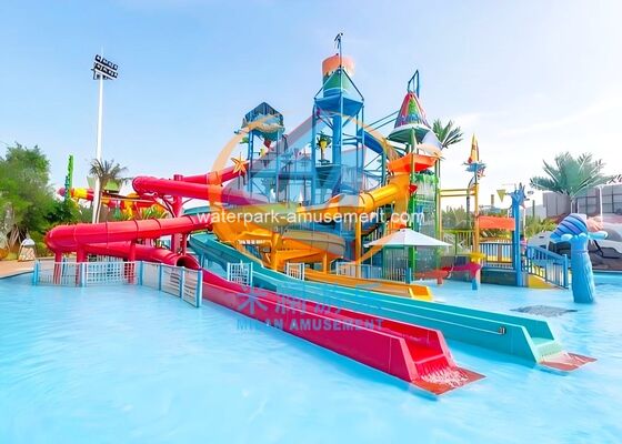 Ein guter Preis. Maßgeschneiderte Wasserhausfarbe und -größe für Wasserpark-Spielplatz Online