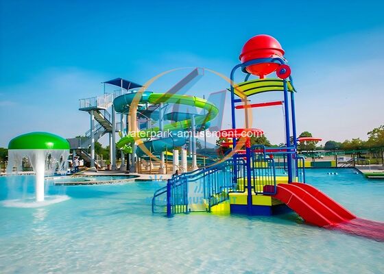 Giá tốt 12*6.2m Funny Water Park Thiết bị cho ngoài trời với trượt nước trực tuyến