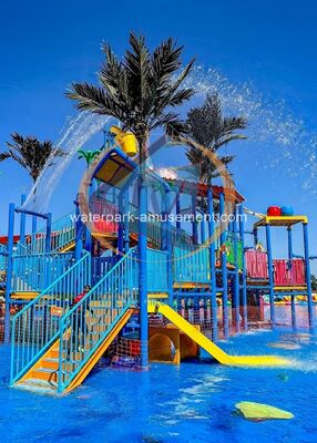 Goede prijs. Lage en veilige kinderen waterglijbaan kinderen splashpad voor de lol online