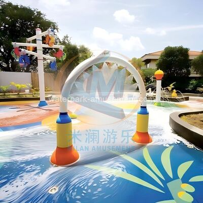 Ein guter Preis. Glasfaserbogen Wasserspielplatz Splash Pad Wassersprühtor Online