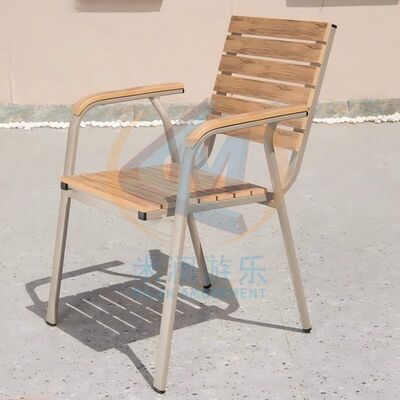 Buen precio Silla de Ocio para Exteriores con Marco de Aluminio y Contrachapado para Patio Trasero en línea