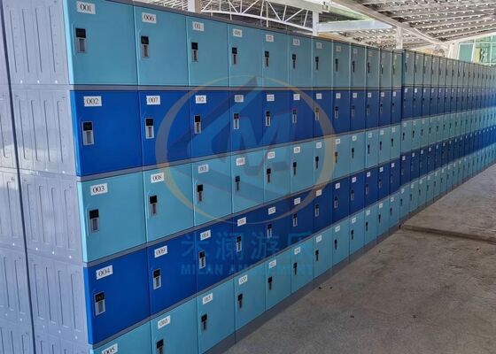 Buen precio Casilla de almacenamiento de abdominales espesados personalizada con cerradura para parque acuático en línea