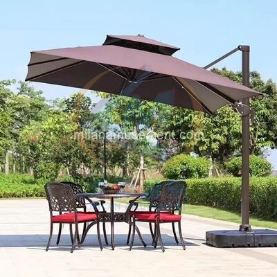Giá tốt Parasol nhôm khung gấp 2.7m với vải chống thấm nước trực tuyến