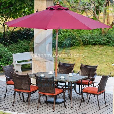 Bon prix Parasol extérieur à base de marbre pour usage commercial ou privé en ligne