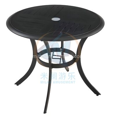 Buen precio Mesa redonda de madera contrachapada impermeable y a prueba de humedad para exteriores en línea