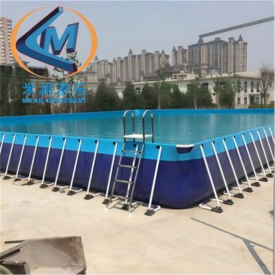 Goede prijs. Draagbaar Waterpark Buiten PVC Amusementspark Zwembad Met Frame online