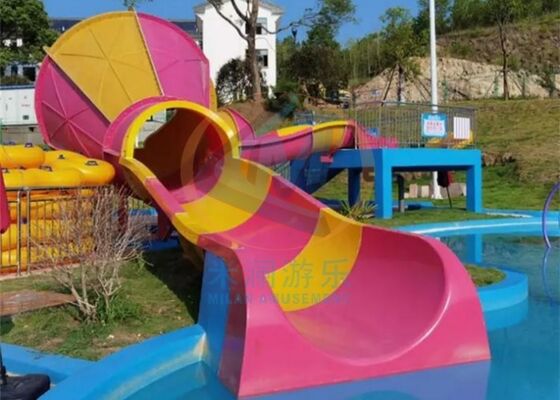 Bon prix Glissières à eau en fibre de verre glissières commerciales pour piscine en extérieur en ligne