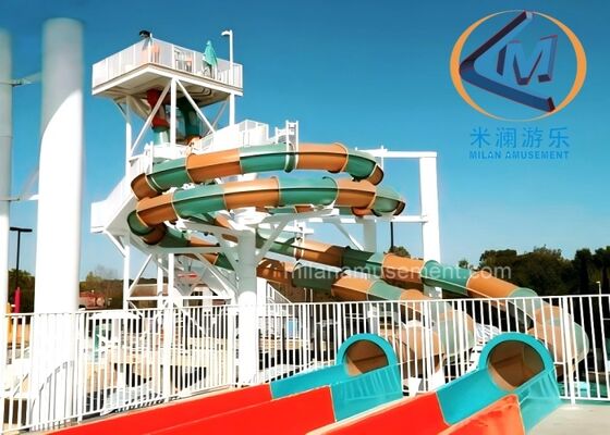 Bon prix Parcs aquatiques, toboggans courbes, parcs d'attractions, toboggans commerciaux en ligne