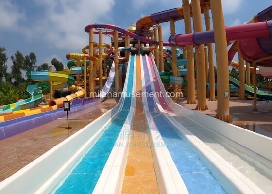 Goede prijs. Interactieve racerglijbaan Meerdere kleuren spannende glijbaan met hoog platform online